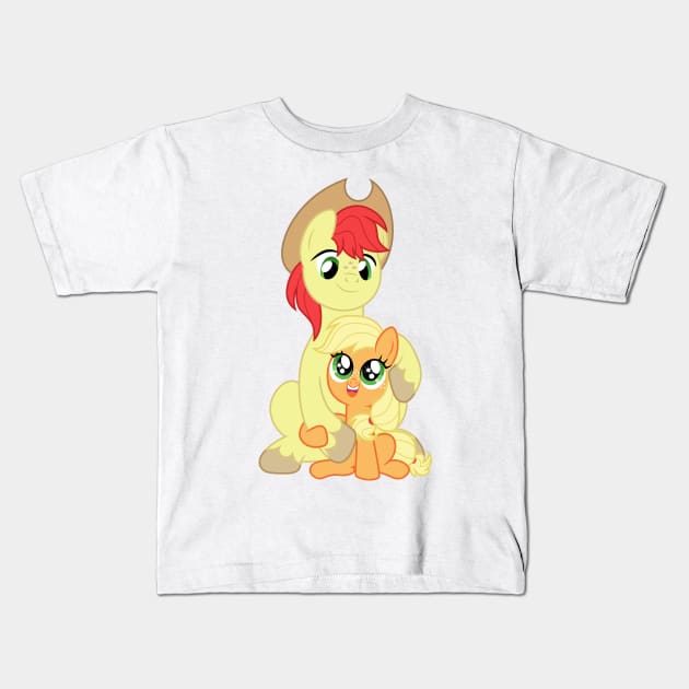 Applejack and Bright Mac Kids T-Shirt by CloudyGlow